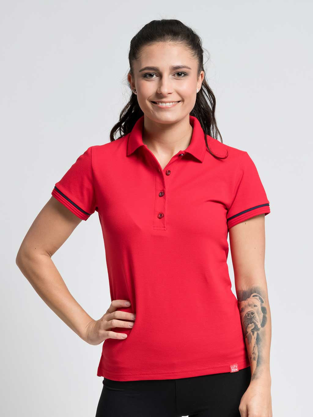 Women's polo shirt CityZen® red