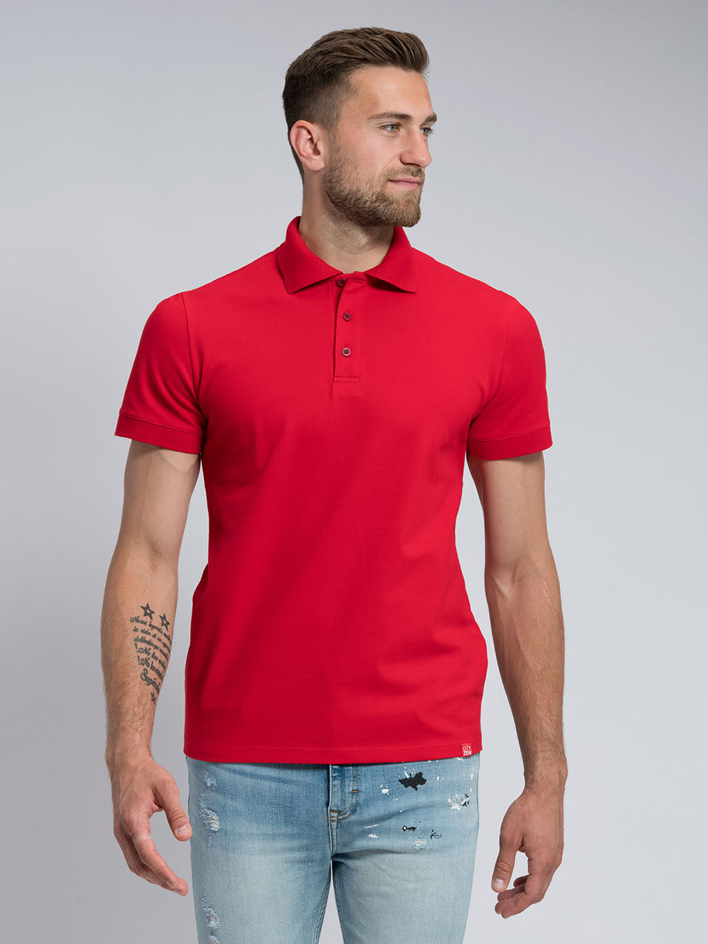 Men's polo-shirt BASIC red