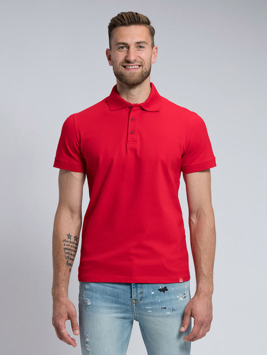 Men's polo-shirt BASIC red