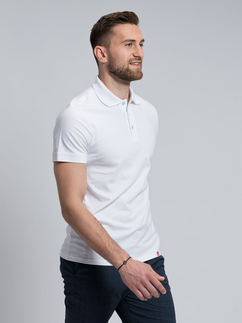 Men's polo-shirt BASIC white