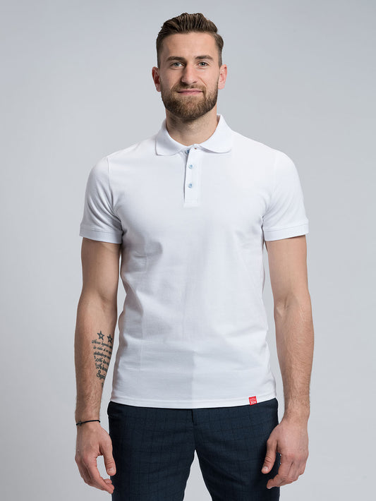 Men's polo-shirt BASIC white