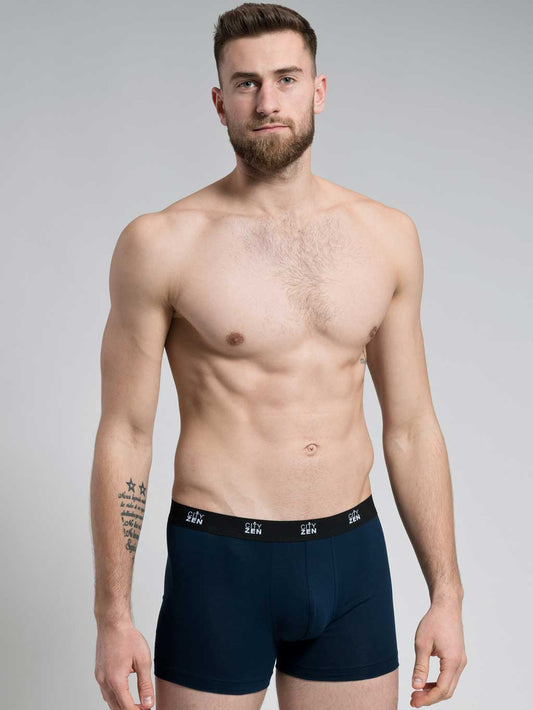 Antibacterial men's boxers CityZen® navy