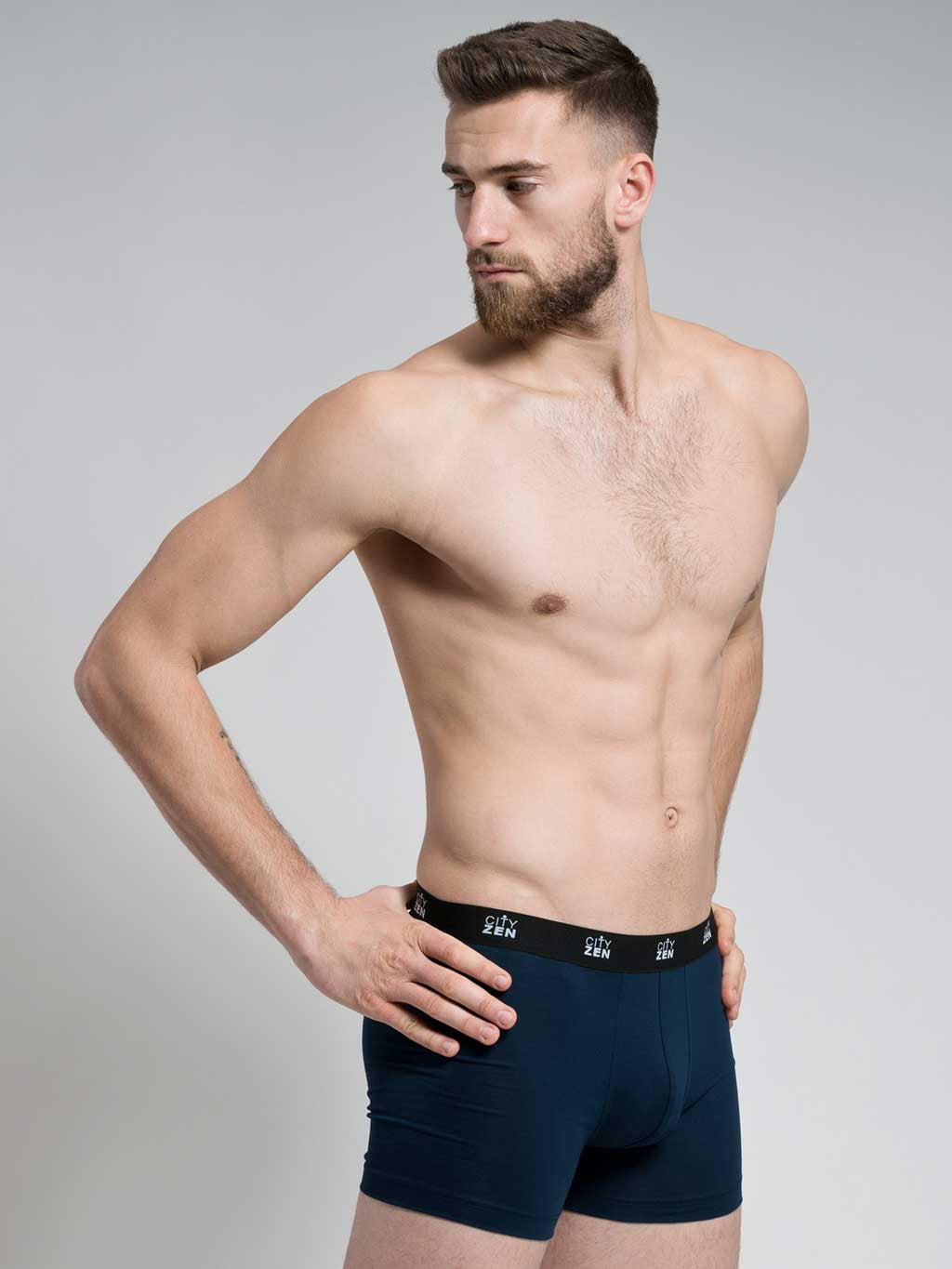 Antibacterial men's boxers CityZen® navy