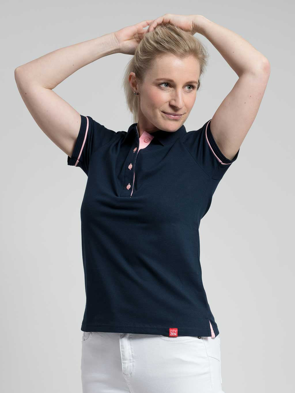 Women's polo shirt CityZen® navy