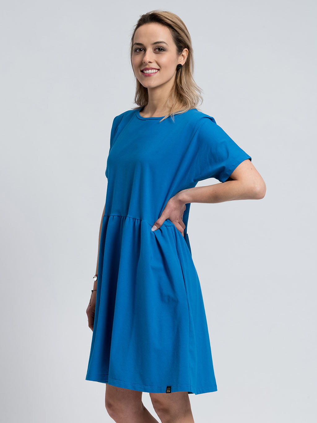 Loose cut dress ANNA royale blue