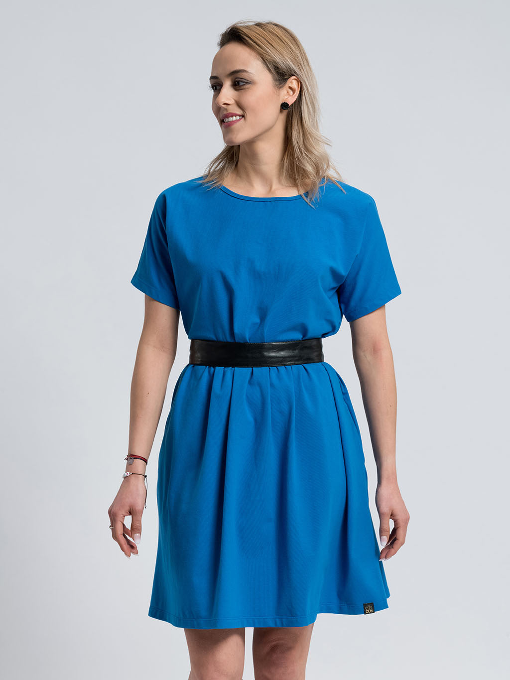 Loose cut dress ANNA royale blue